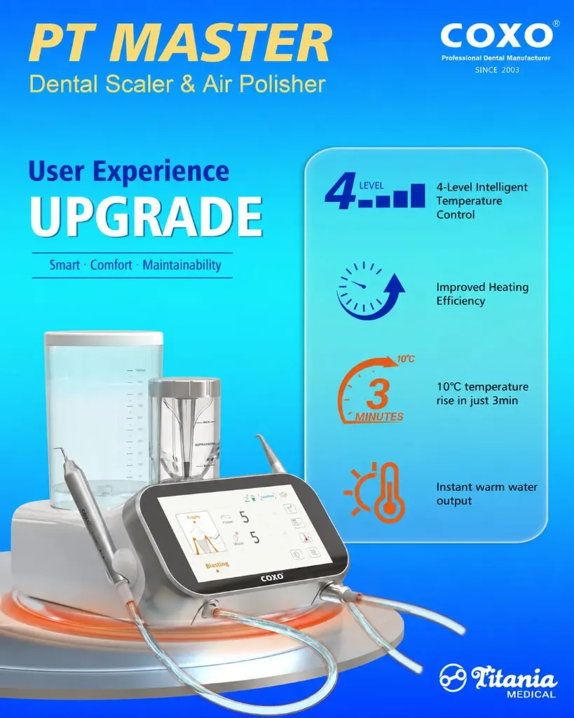 Dental Scaler & Air Polisher with Intelligent Heated Water System - Coxo